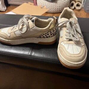 ShuShop Cream and White Women's Sneakers